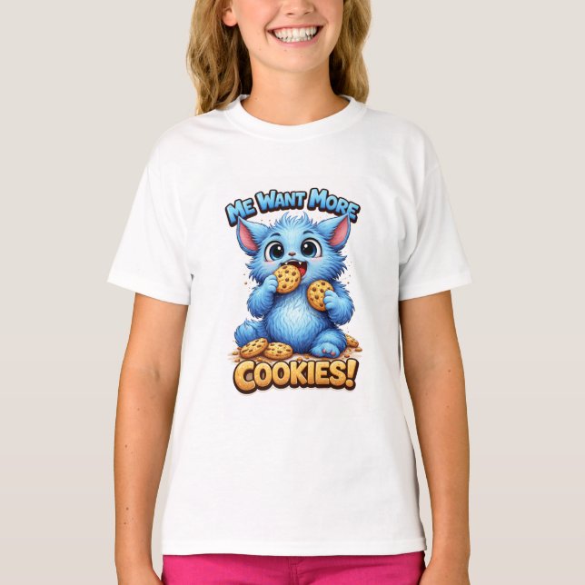 Blauer Monster T-Shirt (Vorderseite)