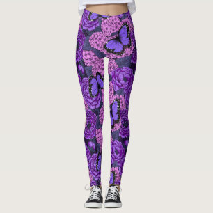 Blauer Morpho-Garten 2 Leggings