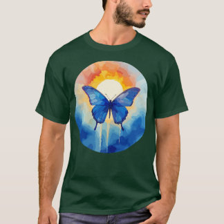 Blauer Morpho Schmetterling 28 T-Shirt