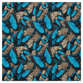 Blauer Morpho Schmetterling Stoff