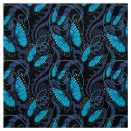 Blauer Morpho Schmetterling Stoff