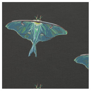 Blauer Mottenfalter Stoff