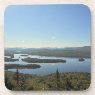 Blauer Mountainsee-Korken-Untersetzer Getränkeuntersetzer