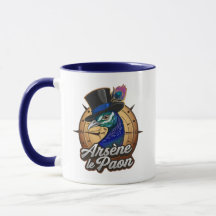 Blauer Mug "Arsène der Paon"
