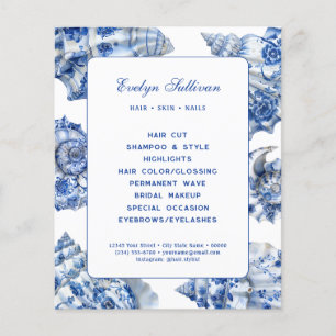 Blauer Muscheln Flyer
