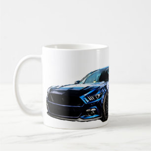 Blauer Mustang S550 Kaffeetasse