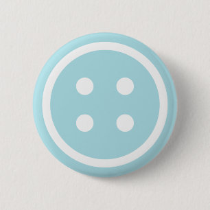 Blauer Nähknopf Button