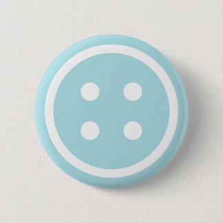 Blauer Nähknopf Button