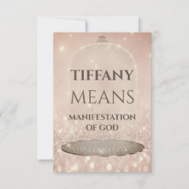 Blauer Name bedeutet Glitzer Rose Süß 16. Einladung