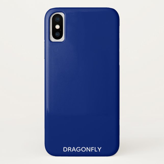 Blauer Name der Libelle Case-Mate iPhone Hülle (Rückseite)