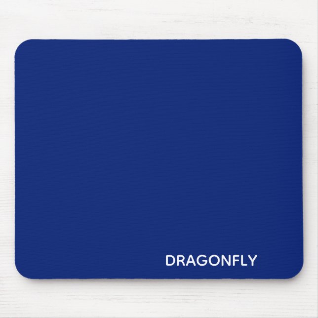 Blauer Name der Libelle Mousepad