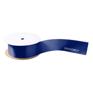 Blauer Name der Libelle Satinband