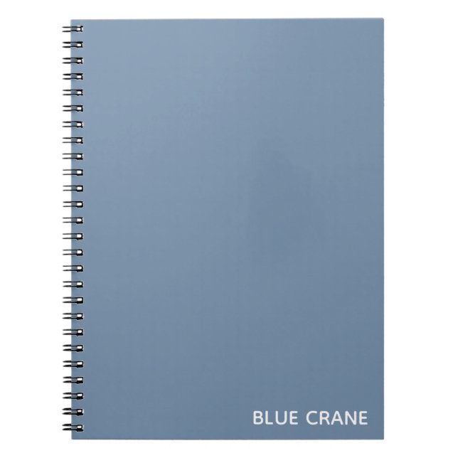 Blauer Name des blauen Kranes Farb Notizblock (Vorderseite)