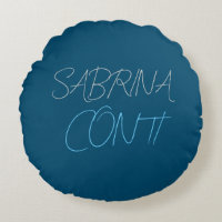 Blauer Name Modern Minimalistisch Schlicht