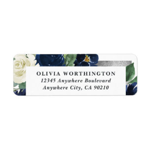 Blauer Navy und Silver Elegante Hochzeit von Elfen