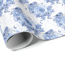 Blauer Navy und Weiße Rosen