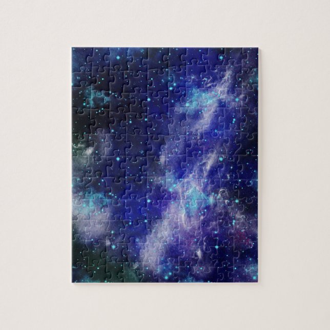Blauer Nebel Galaxy Jigsaw Puzzle (Vertikal)
