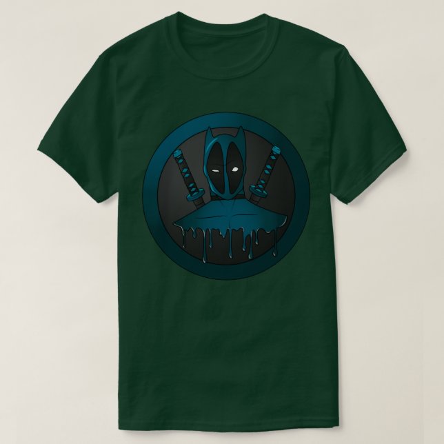 Blauer Ninja T-Shirt (Design vorne)