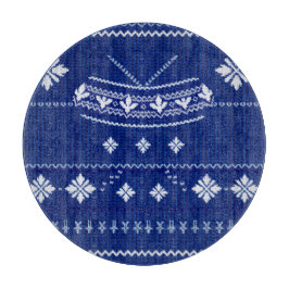 Blauer Norweger Strickmuster, Schneidbrett Schneidebrett