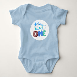 Blauer Nuss 1. Geburtstag Baby Strampler