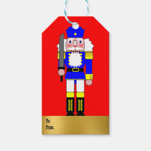 Blauer Nussknacker Geschenkanhänger