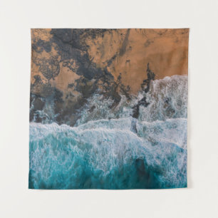 BLAUER OCEAN WANDTEPPICH