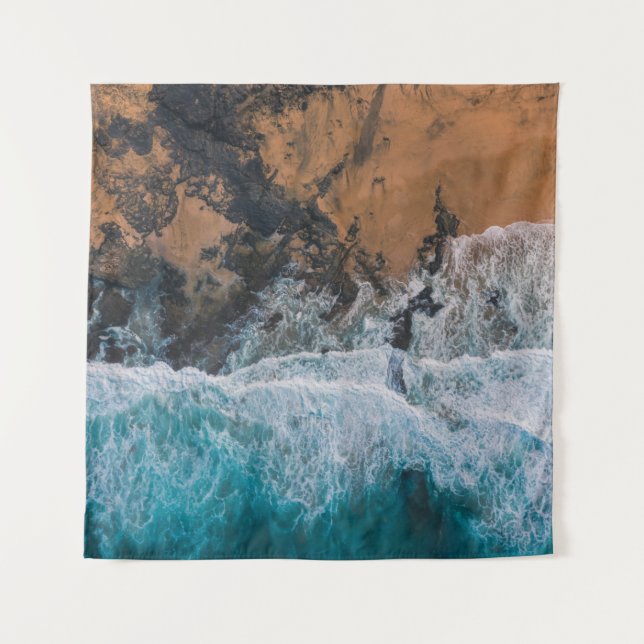 BLAUER OCEAN WANDTEPPICH (Vorderseite)