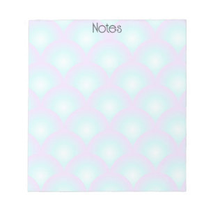Blauer Ombre-Jakobsmuschel-Notizblock Notizblock