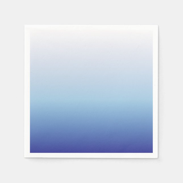 Blauer Ombre-Verlauf Serviette (Vorderseite)