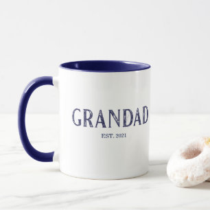 Blauer Opa Jahr Gegründet Tasse