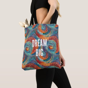 Blauer Orange Swirl