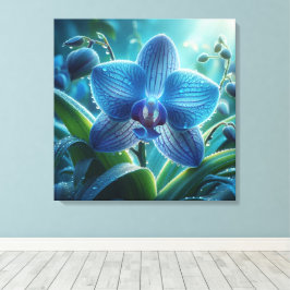 Blauer Orchid Leinwanddruck