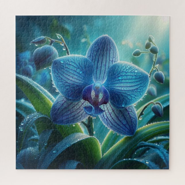 Blauer Orchid Puzzle (Vertikal)
