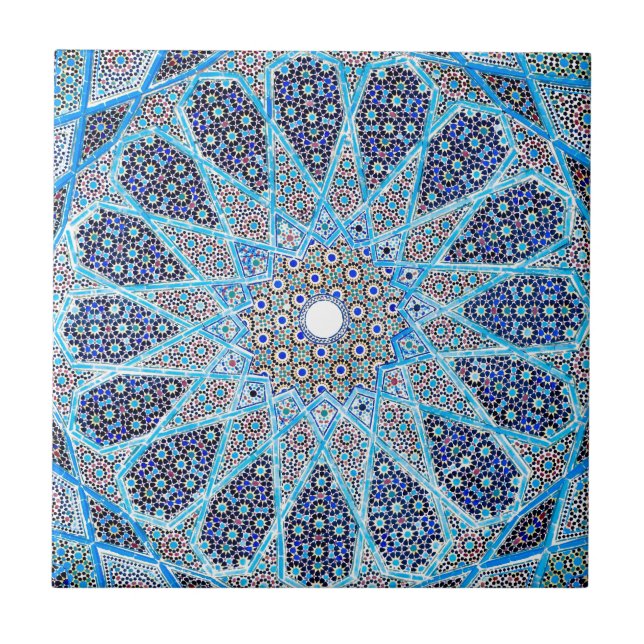 Blauer Orient Fliese (Vorderseite)