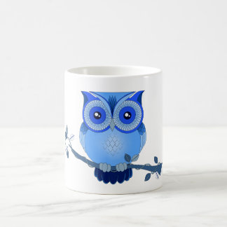 Blauer Owl-Tasse Tasse
