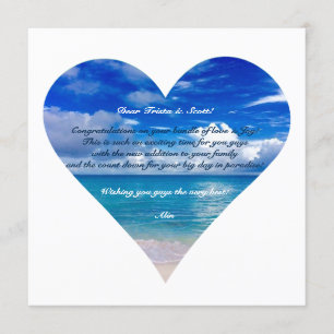 Blauer Ozean   Glückwunschkarte Semi Gloss Karte