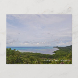 Blauer Ozean klarer Himmel Strand am Meer Postkarte