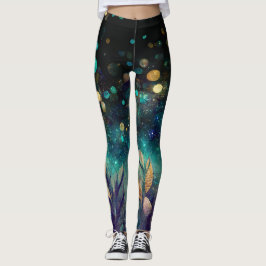 Blauer Ozean Leggings