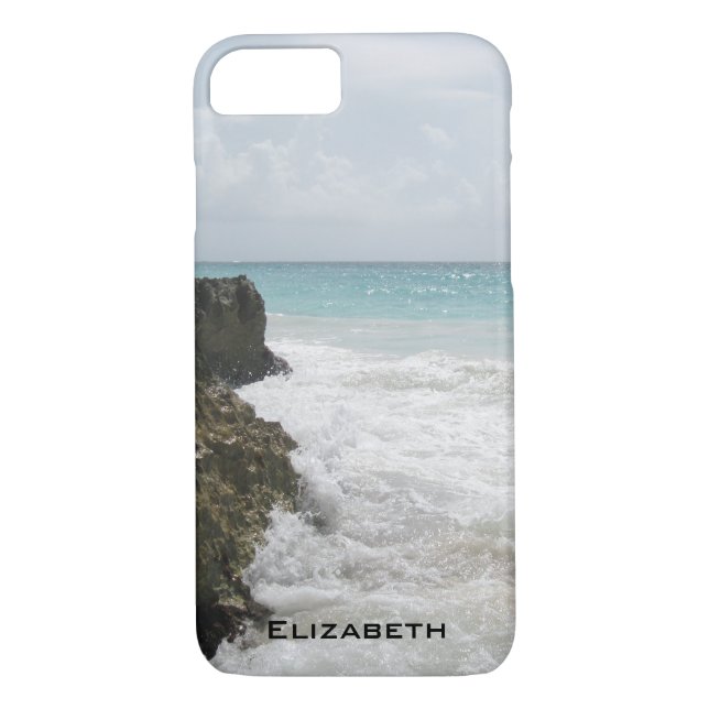 Blauer Ozean mit Schaumwellen Seascape Personalisi Case-Mate iPhone Hülle (Rückseite)