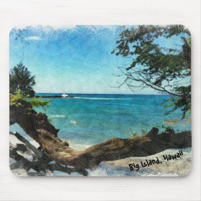 Blauer Ozean Mousepad (Vorne)