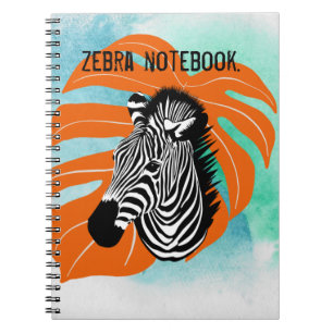 Blauer Ozean Zebra Notizblock