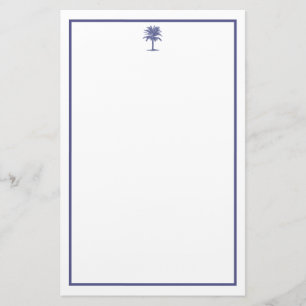 Blauer Palm Tree Briefpapier
