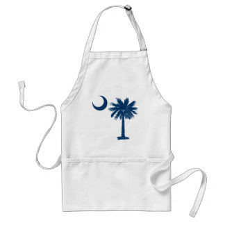 Blauer Palmetto Schürze