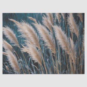 Blauer Pampelgras Seidenpapier