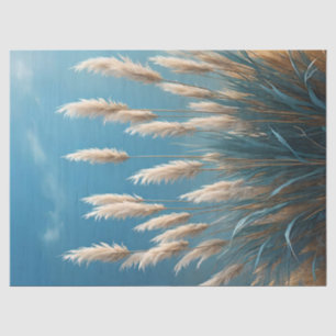Blauer Pampelgras Seidenpapier