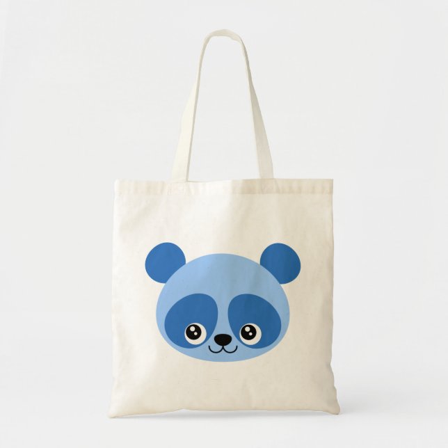 Blauer Panda Tragetasche (Vorne)