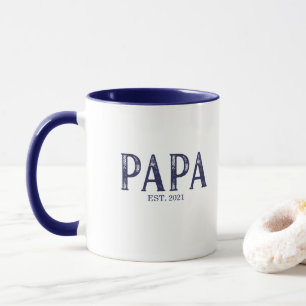 Blauer Papa Gegründet Tasse