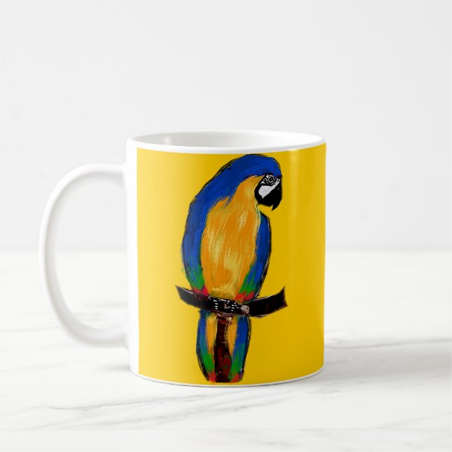 Blauer Papagei Tasse (Links)