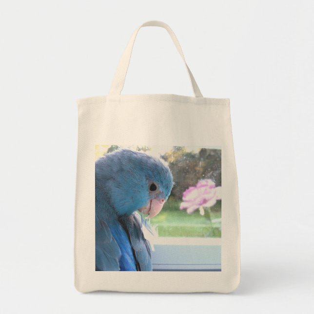 Blauer Parrotlet Tragetasche (Vorne)