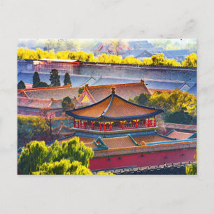 Blauer Pavillon, Verbotene Stadt Postkarte